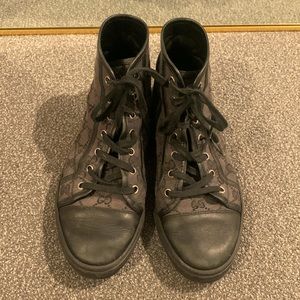 GUCCI Monogram Classic High Tops Size 37.5